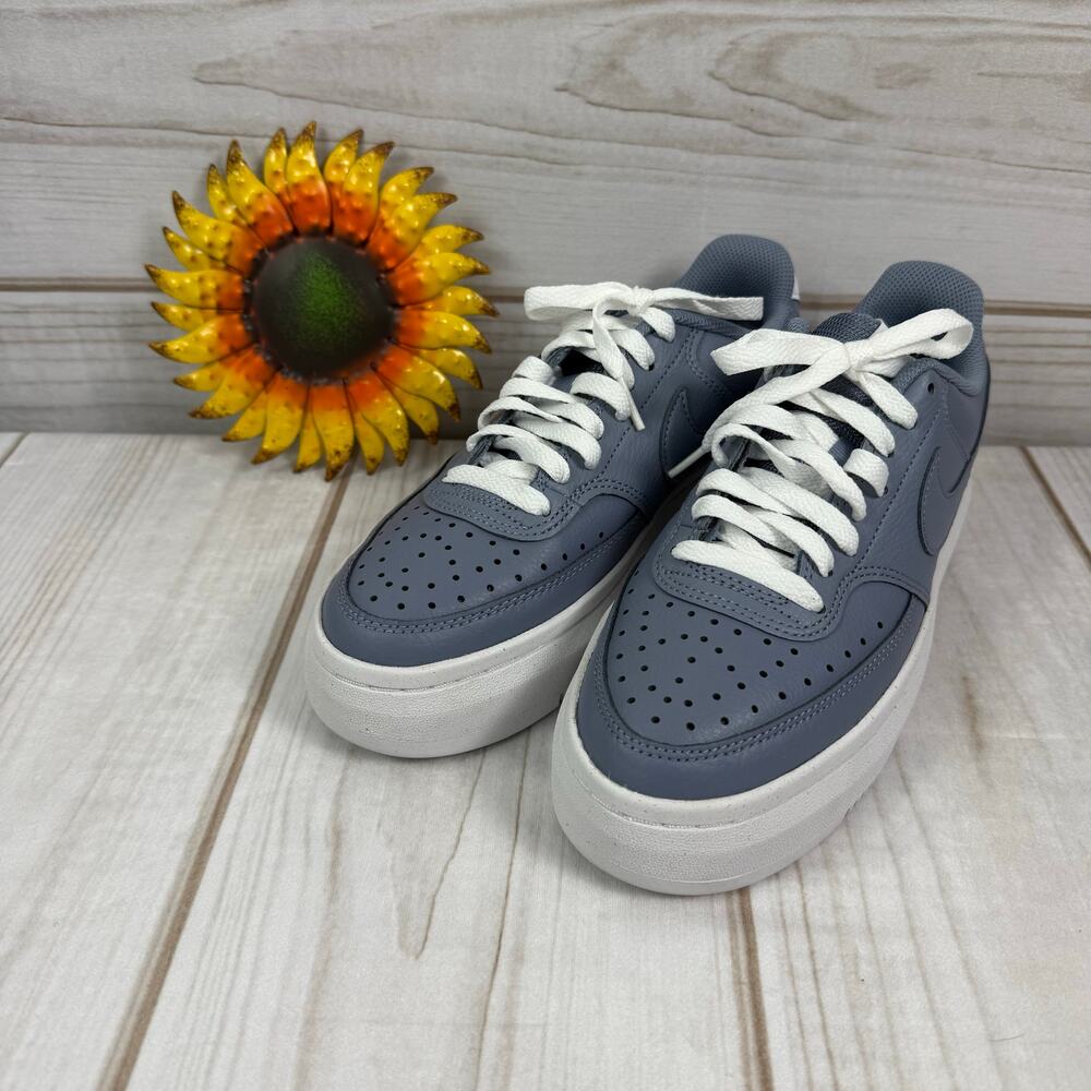 Nike Court Vision Alta Women's Sneakersโ Platform Lace Up Low Top Shoes 8